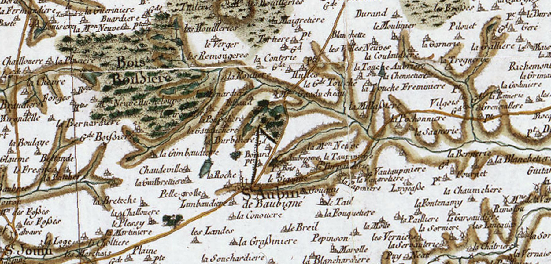 Carte Cassini - La Durbelière